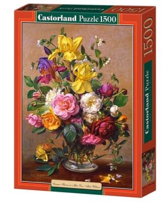 Copy of Summer Flowers in a Glass Vase,  Albert Williams